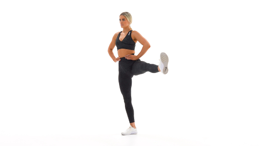 Leg swing frontal left