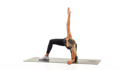 Kneeling windmill right