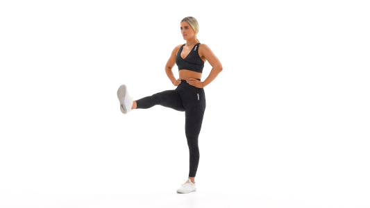 Leg swing sagittal right