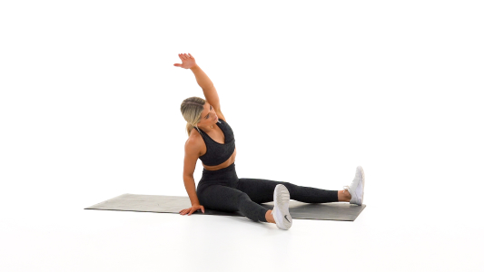 Alternating seated side bend