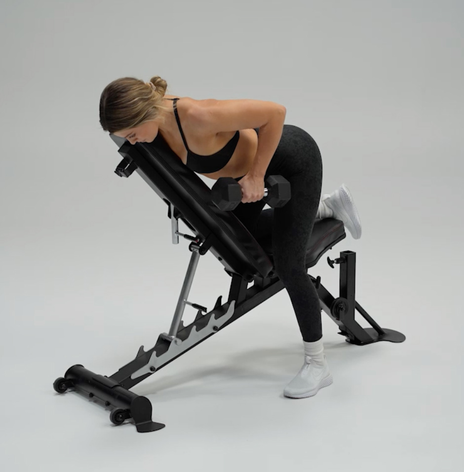 Single arm bent over row left