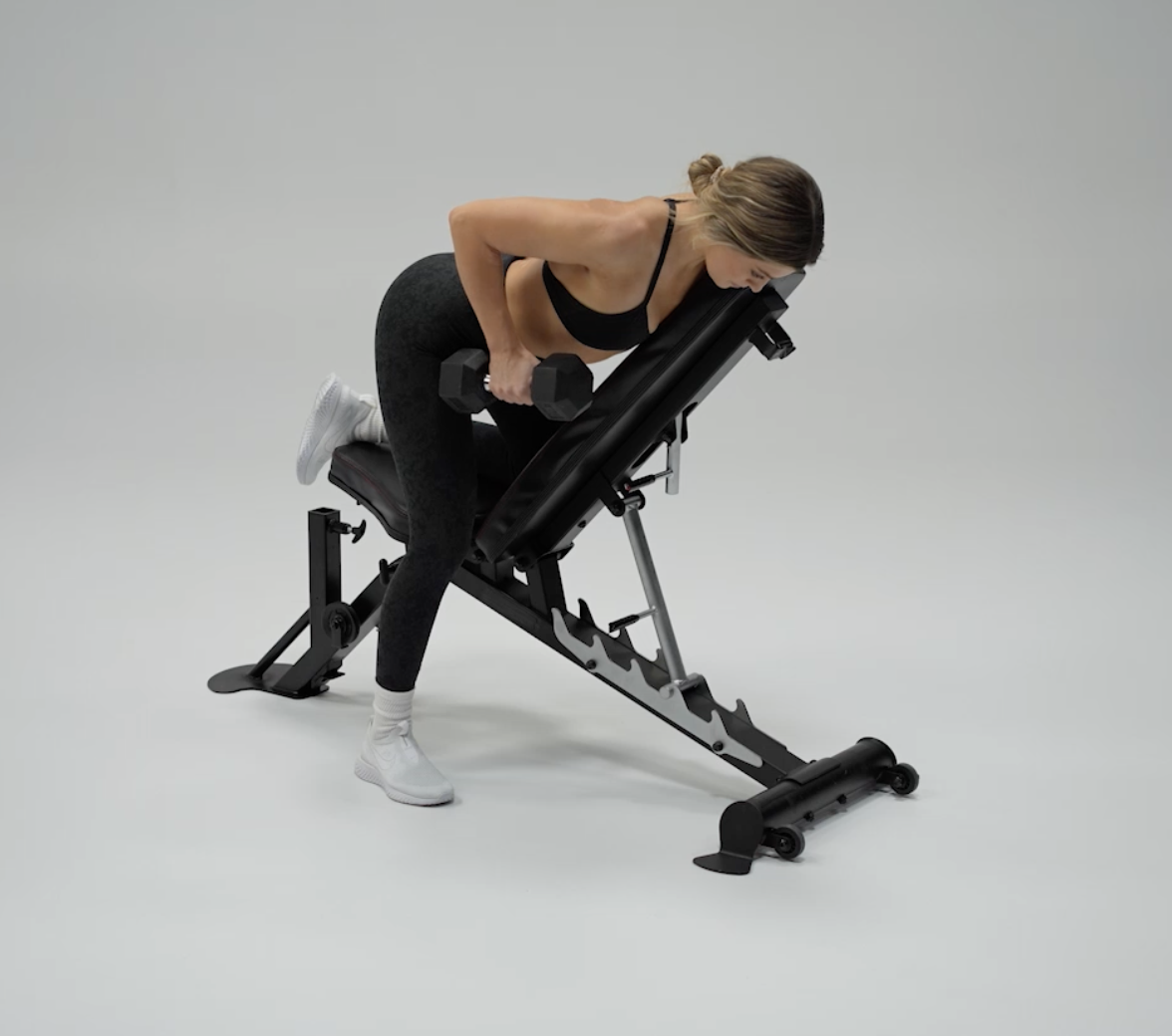 Single arm bent over row right